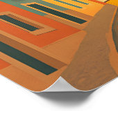 Lisbon Retro Travel : Mid-Century Art ポスター (角)