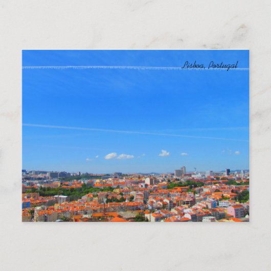 Lisbon Skyline ~ Lisbon, Portugal ポストカード (正面)