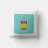 Lisbon Tram Pillow クッション (正面)