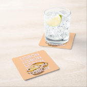 Lisbon Travel Art, Orange, Portugal Travel Art スクエアペーパーコースター (インサイチュ)