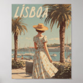 Lisbon vintage 50s ポスター (正面)