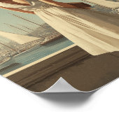 Lisbon vintage fashion ポスター (角)