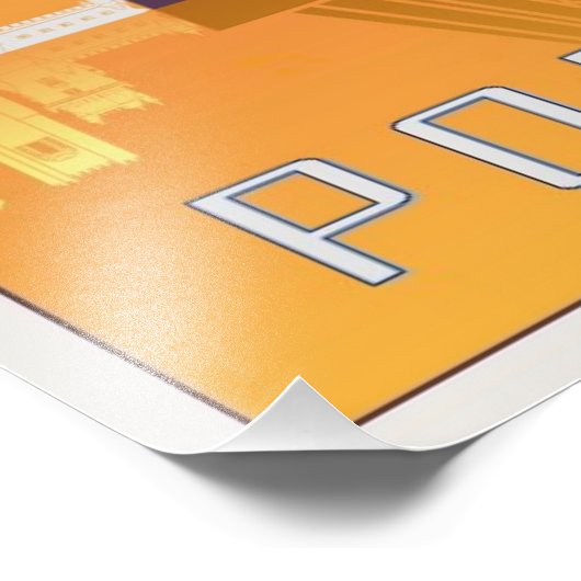 Lisbon vintage poster フォトプリント            (角)