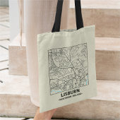 Lisburn, Northern Ireland City Map Tote Bag トートバッグ