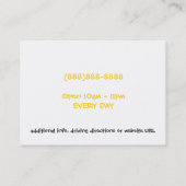 Liscensedのバー及びグリルのレストランのためのビールクーポン 割引カード (裏面)