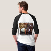 Lisellaは呼びます3/4のlenthのティー(得られたにせ医者か。か。か。)を Tシャツ (裏面フル)