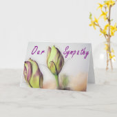 Lisianthusの悔やみや弔慰カード カード (黄色い花)