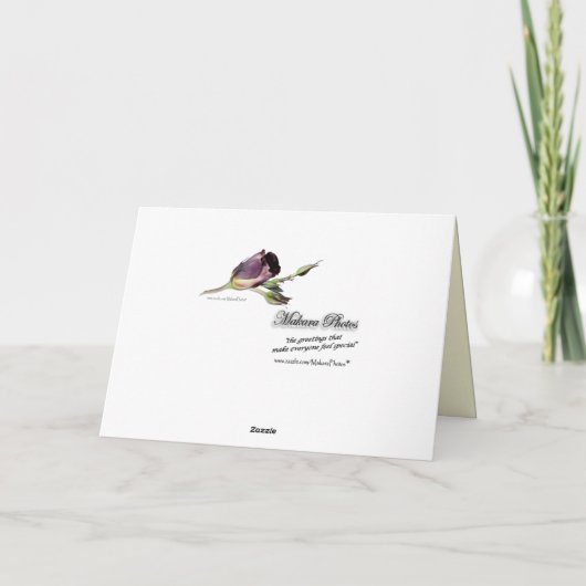 Lisianthusは空白のなカード感謝していしています --カスタマイズ サンキューカード (裏面)