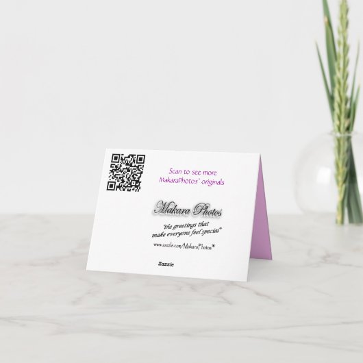 Lisianthus 6457の悔やみや弔慰カードはカスタマイズ カード (裏面)