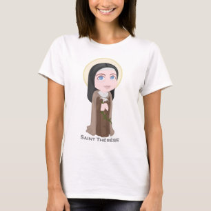 Lisieuxのかわいいカトリック教徒の聖者テレーズ Tシャツ