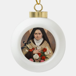 LisieuxのクリスマスのオーナメントのSt.Therese セラミックボールオーナメント