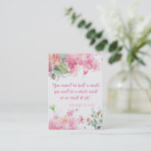 Lisieuxの引用文のバラの神聖なカードのSt.テレーズ 名刺 (スタンド正面)