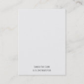 Lisieuxの引用文のバラの神聖なカードのSt.テレーズ 名刺 (裏面)