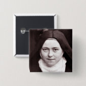 LISIEUXのSTテレーズ、小さい花、 缶バッジ (正面&裏面)