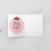 LisieuxのSt.テレーズ少し花のメッセージカード カード (内部)