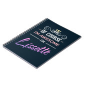 Lissetteもちろん私の名素晴らし前 ノートブック (左側)