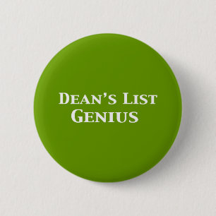List Genius Gifts学部長の 缶バッジ