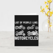 List Of People I Like Motorcycles Funny Rider &amp カード (黄色い花)