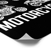 List Of People I Like Motorcycles Funny Rider &amp ポスター (角)