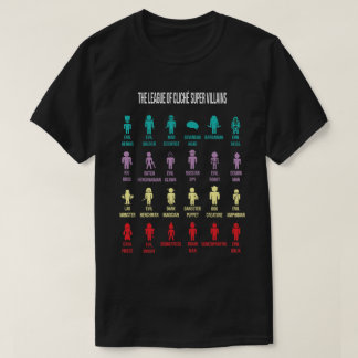 LIsta de villanos cliche Tシャツ