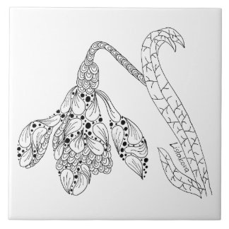 Listakoraの花陶磁器のTrivet/タイル タイル