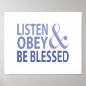 Listen Obey and Be Blessed  ポスター (正面)