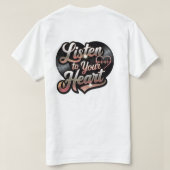 Listen you Heart  Tシャツ (デザイン裏面)