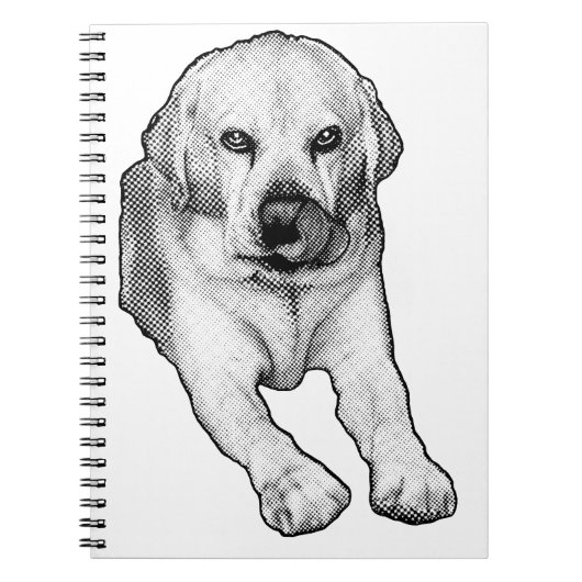 Lists with a Lab wink ノートブック (正面)