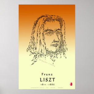 Liszt :顔・ザ・ミュージック ポスター