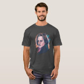 Liszt Colorful Watercolor Portrait Tシャツ (正面フル)