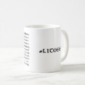 Litのギークのマグ"Hwaet古い英語"のBeowulf。 首都 コーヒーマグカップ (正面右)