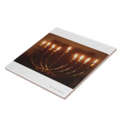 Litの（ユダヤ教）メノラー、イスラエル共和国 タイル (側面)