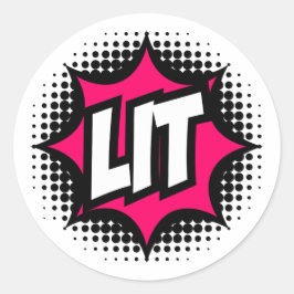 LIT!コミックブックスタイル ラウンドシール