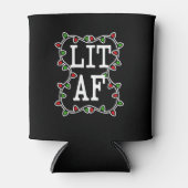 Lit AFクリスマスラおもしろいイツホリデー缶クーラー 缶クーラー (正面)