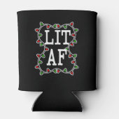 Lit AFクリスマスラおもしろいイツホリデー缶クーラー 缶クーラー (裏面)