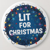 Lit for Christmas 缶バッジ (正面)