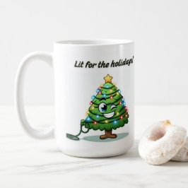 "Lit for the Holidays"マグカップ – クリスマスプンギフト コーヒーマグカップ