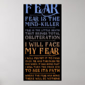 Litany Against Fear Dune 2021 ポスター (正面)