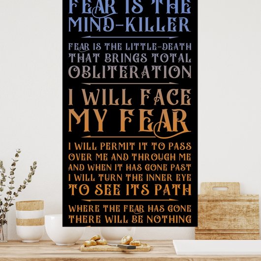 Litany Against Fear Dune 2021 ポスター (キッチン)