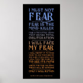 Litany Against Fear Dune 2021 ポスター (正面)