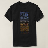 Litany Against Fear Dune 2021 Tシャツ (デザイン正面)