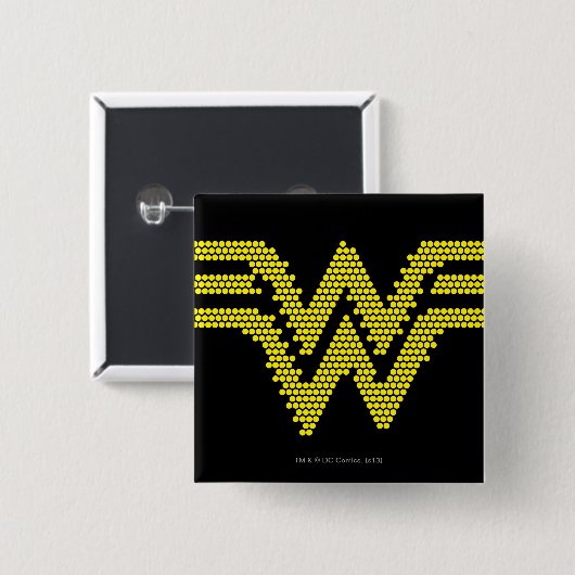 Lite-Brite WW記号 缶バッジ (正面&裏面)