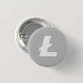 Litecoinの中佐小さいボタン 缶バッジ (正面&裏面)