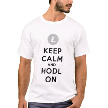 LitecoinのTシャツの平静そしてHodlを保って下さい