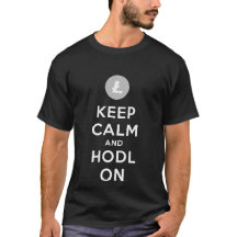 LitecoinのTシャツの平静そしてHodlを保って下さい