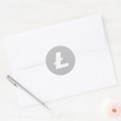 Litecoin LTCクラシックシール（20枚） ラウンドシール (封筒)