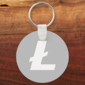 Litecoin LTC基本キーチェーン キーホルダー (正面)