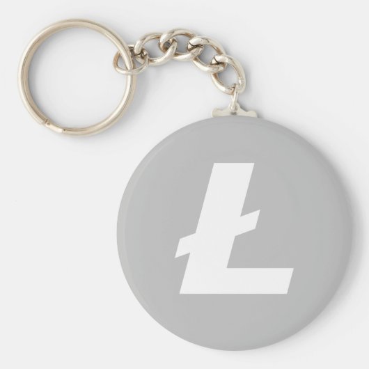 Litecoin LTC基本キーチェーン キーホルダー (正面)