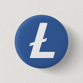 Litecoin (LTC) Cryptocurrency Blockchain （英語） 缶バッジ