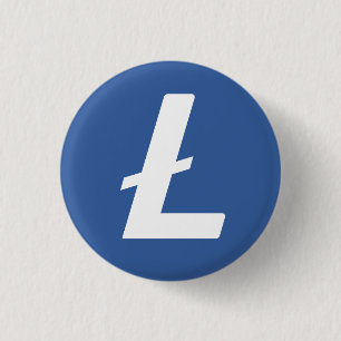 Litecoin (LTC) Cryptocurrency Blockchain (英語) 缶バッジ
